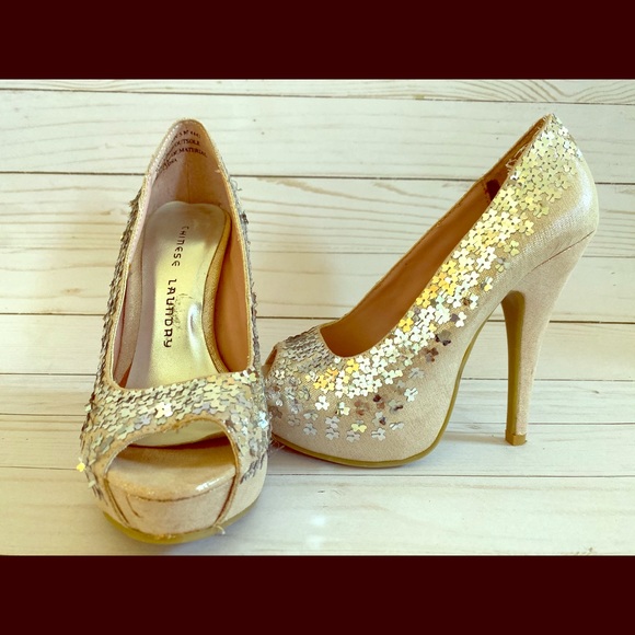 Chinese Laundry sequin stilettos - Picture 1 of 1